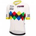 Heren Santini UCI Gravel Wereldkampioenschappen Vlaanderen 2024 Trui - Wit