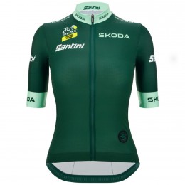 T-shirt Tour de France 2024 fanlijn dames Groene trui