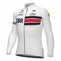 Heren Fietskleding Ale Groot-Brittannië nationaal elftal 2025 shirt met lange mouwen