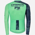 Heren Fietskleding Hiru Orbea Factory Team 2025 Lab Aero trui met lange mouwen