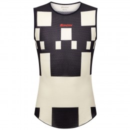 Heren Fietskleding Santini Paris Roubaix 2025 Mouwloos Ondershirt