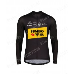New Style Jumbo Visma 2021 Team Wielerkleding Fietsshirt Lange Mouw 2021062671