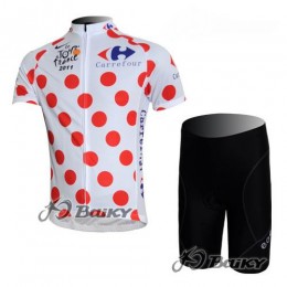 Tour de France 2011 Bolletjestrui? wit rood truien 4148
