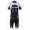 2013 Cube Fietsshirt Korte mouw+Korte fietsbroeken met zeem Kits wit zwart 4002