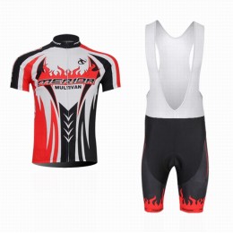 2014 Merida Multivan team Fietspakken Fietsshirt Korte+Korte koersbroeken Bib zwart 4175