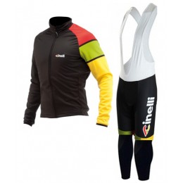 2015 Cinelli Fietskleding Fietsshirt lange mouw+Lange fietsbroeken Bib 2149