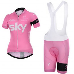 2015 Sky Dames Fietskleding Fietsshirt Korte+Korte Fietsbroeken Bib 2071