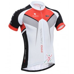 2014 Nalini Fietskleding Fietsshirt Korte rood wit 1467