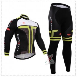 2015 Bobteam Fietskleding Fietsshirt lange mouw+Lange fietsbroeken 2584
