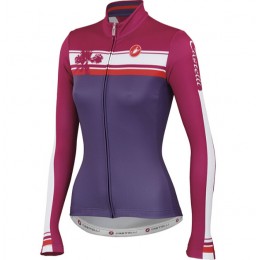 Castelli Dames Fietsshirt lange mouw rouge 3560