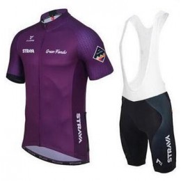 2016 Strava pourpre Fietskleding Fietsshirt Korte+Korte Fietsbroeken Bib 2016036677