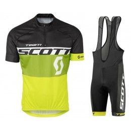 2016 Scott zwart groen geel Fietskleding Fietsshirt Korte+Korte Fietsbroeken Bib 2016036635