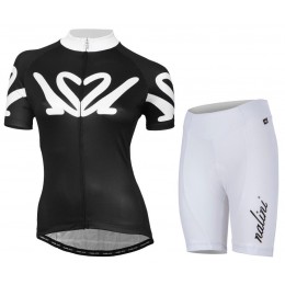 NALINI PRO Dames Enne Fietskleding Fietsshirt Korte+Korte fietsbroeken zwart wit 20160989