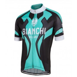 Bianchi Milano Ocreza Fietsshirt Korte Mouw zwart celeste 20160890