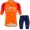 ineos grenadier Tour De France 2022 Team Fietskleding Fietsshirt Korte Mouw+Korte Fietsbroeken Bib Orange 202224