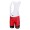 BMC Racing Team Korte fietsbroeken Bib met zeem rood 4532