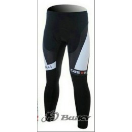Castelli Pro Team lange fietsbroeken met zeem wit zwart 4739
