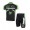 Merida 2014 Fietskleding Fietsshirt Korte Mouwen+Fietsbroek Korte zeem Black groen 1104