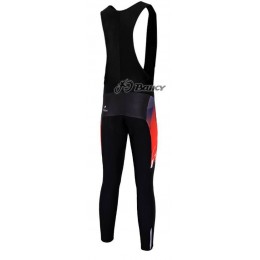 Nalini Pro Team lange fietsbroeken Bib met zeem rood wit 399