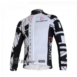 Nalini Pro Team Fietsshirt lange mouw wit zwart 394