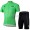 Tour de France Groene trui Fietskleding Fietsshirt Korte Mouwen+Fietsbroek Korte zeem 1368