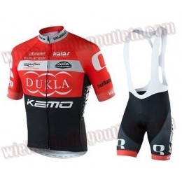 Kemo Dukla Trencin Fietskleding Set wielershirt korte mouwen+koersbroek kort Bib 33nl10128