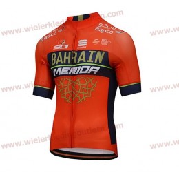 Bahrain Merida 2018 Fietsshirt Korte Mouw nl18a058