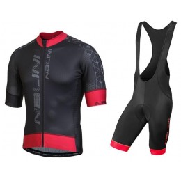 NALINI Velocita Fietskleding Wielershirt Korte Mouw+Korte Fietsbroeken Bib Zwart Rood RDGBY RDGBY