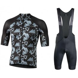 NALINI Mexico 1968 Fietskleding Wielershirt Korte Mouw+Korte Fietsbroeken Bib Gris Zwart DRQES DRQES
