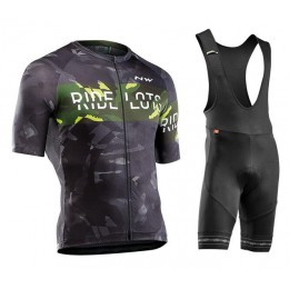 NORTHWAVE Blade Fietskleding Wielershirt Korte Mouw+Korte Fietsbroeken Bib Zwart Geel RE2LP RE2LP