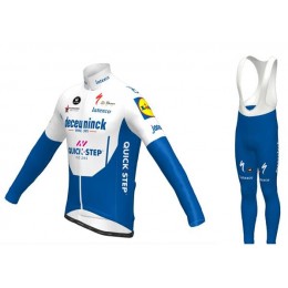 DECEUNINCK QUICK-STEP 2020 Fietskleding Fietsshirt lange mouw+Lange fietsbroeken Bib 2020199