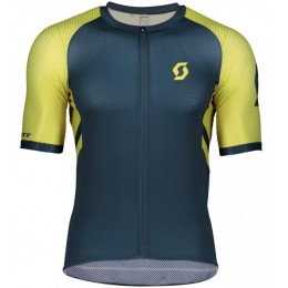 SCOTT RC Premium Climber 2020 Fietsshirt Korte Mouw geel-Blau 2020258