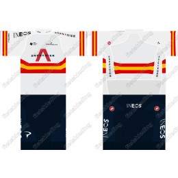 Team INEOS Grenadier 2021 UCI World Champion Fietskleding Set Wielershirt Korte Mouw+Korte Fietsbroeken 2021163