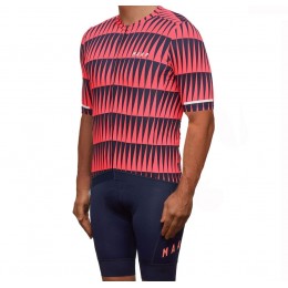 2019 MAAP Rapid Korall Fietskleding Set Fietsshirt Korte Mouw+Korte fietsbroeken LQCI364