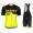 2019 Scott-RC-Profteams zwart-geel Fietskleding Set Fietsshirt Korte Mouw+Korte fietsbroeken VMTS646