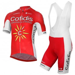 Profteams 2017 Cofidis FIetskleding Set Wielershirt Korte Mouw+Korte Fietsbroeken Bib 860NCAYA 2017082224