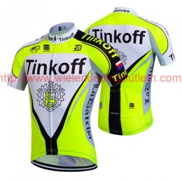 2017 Tinkoff geel Fietsshirt Korte Mouw Goedkoop 201717659