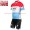 ETIXX-QUICK STEP 2017 Luxembourgian Champion rood blauw Fietskleding Fietsshirt Korte+Korte fietsbroeken 201717563