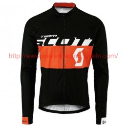 2015 Team Scott zwart/rood Wielerkleding Wielershirt lange mouw 213510