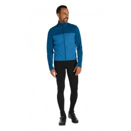 PEARL IZUMI Quest AmFib Fietskleding Set Wielershirts lange mouw+fietsbroek lang met blauw 1A296