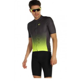 PEARL IZUMI Attack Fietskleding Wielershirt Korte Mouw+Korte Fietsbroeken Bib Geel Grijs JCSIU