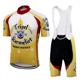 Tripel Karmeliet Fietskleding Wielershirt Korte Mouw+Korte Fietsbroeken Bib groen OAVJQ