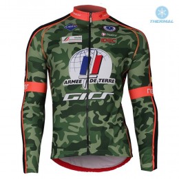 2018 Armee De Terre Camouflage Fietsshirt lange mouw Winter cjwEC