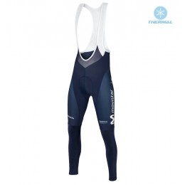 2018 Movistar Profteam blauw Winter Lange Bib Fietsbroeken mvncw